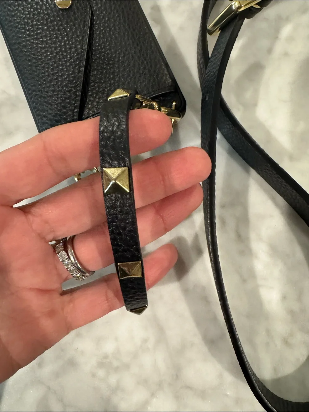 Bandolier black leather